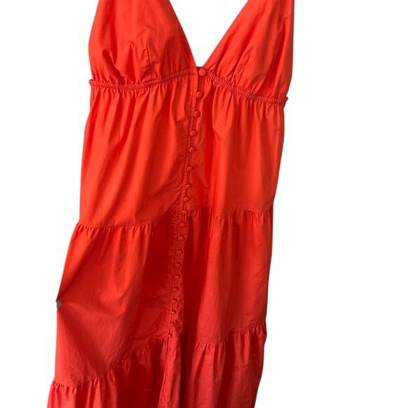 Buddy Love Kenna Tiered Maxi Dress In Tangerine Size S - Picture 4 of 8